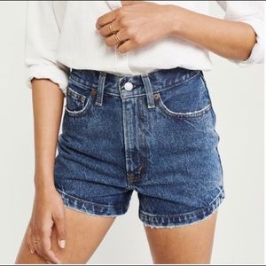 Abercrombie & Fitch Ultra High Rise Denim Shorts